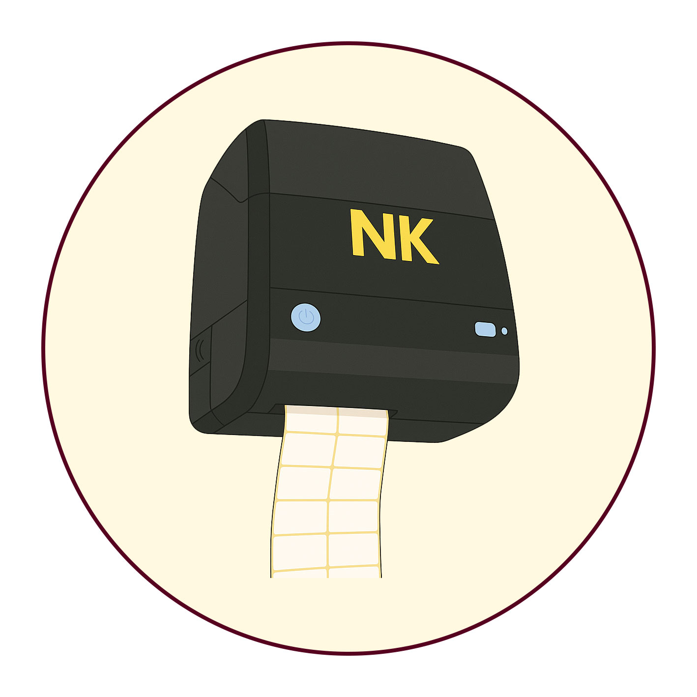 تصویر لیبل پرینتر صنعتی و رومیزی، مناسب چاپ برچسب برای بسته‌بندی و محصولات مختلف