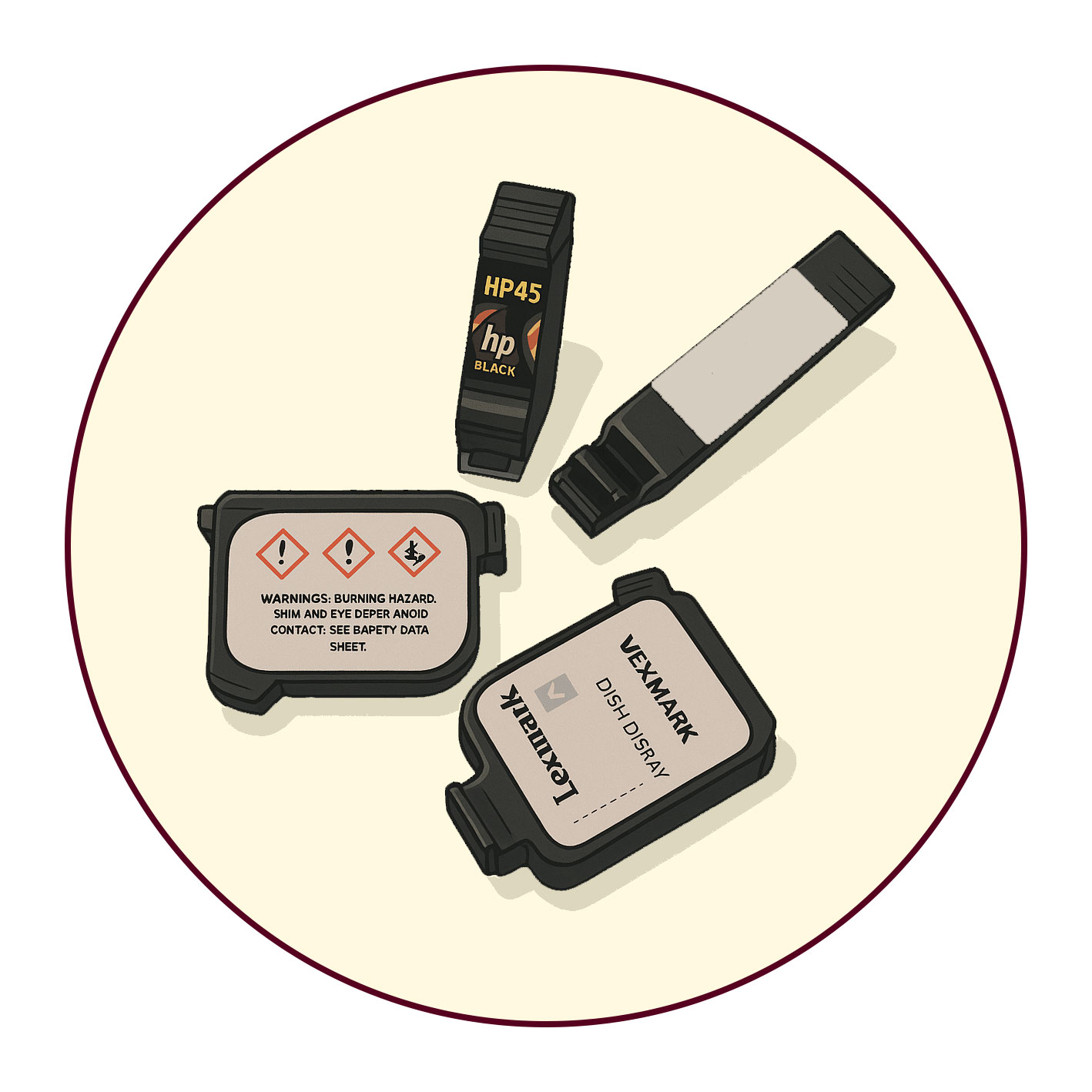 کارتریج جوهرافشان مخصوص جت پرینتر دستی و صنعتی، مناسب چاپ روی انواع سطوح فلزی، پلاستیکی و کارتنی